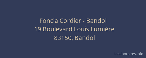 Foncia Cordier - Bandol