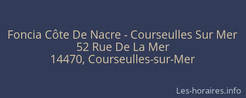 Foncia Côte De Nacre - Courseulles Sur Mer