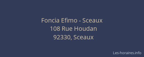 Foncia Efimo - Sceaux