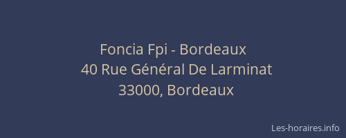 Foncia Fpi - Bordeaux