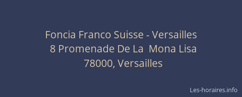 Foncia Franco Suisse - Versailles