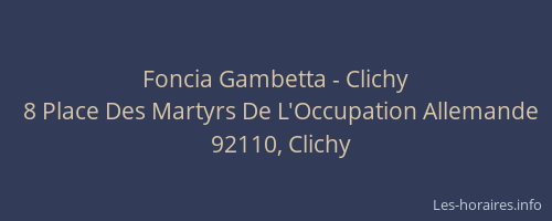 Foncia Gambetta - Clichy