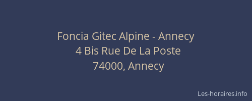 Foncia Gitec Alpine - Annecy
