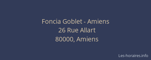 Foncia Goblet - Amiens