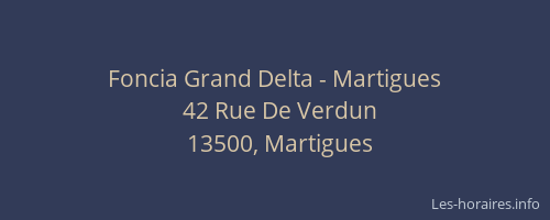 Foncia Grand Delta - Martigues