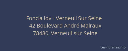 Foncia Idv - Verneuil Sur Seine
