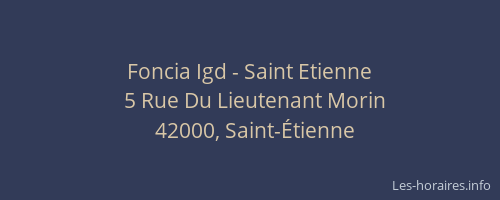 Foncia Igd - Saint Etienne