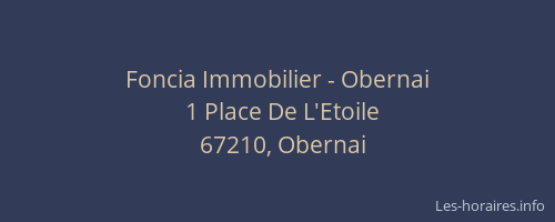 Foncia Immobilier - Obernai