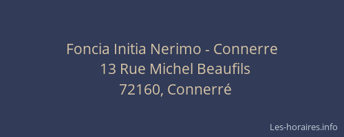 Foncia Initia Nerimo - Connerre
