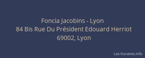 Foncia Jacobins - Lyon
