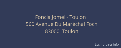 Foncia Jomel - Toulon