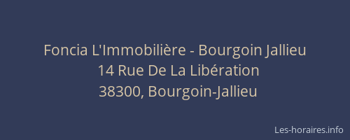 Foncia L'Immobilière - Bourgoin Jallieu