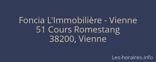 Foncia L'Immobilière - Vienne