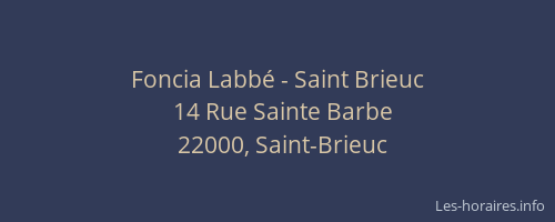 Foncia Labbé - Saint Brieuc
