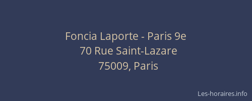 Foncia Laporte - Paris 9e