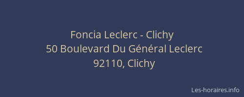Foncia Leclerc - Clichy