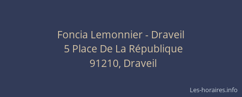 Foncia Lemonnier - Draveil