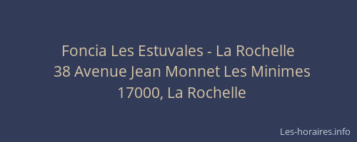 Foncia Les Estuvales - La Rochelle