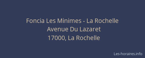 Foncia Les Minimes - La Rochelle