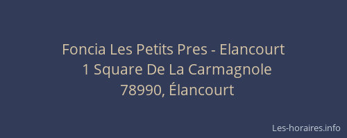 Foncia Les Petits Pres - Elancourt