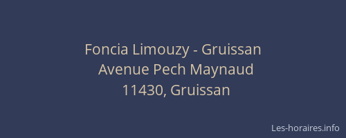 Foncia Limouzy - Gruissan