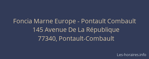 Foncia Marne Europe - Pontault Combault