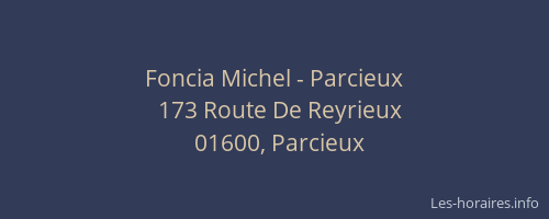 Foncia Michel - Parcieux