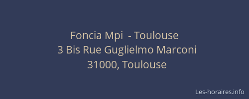Foncia Mpi  - Toulouse