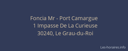 Foncia Mr - Port Camargue