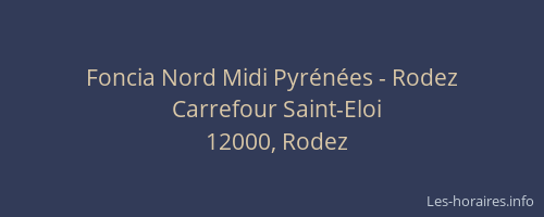 Foncia Nord Midi Pyrénées - Rodez