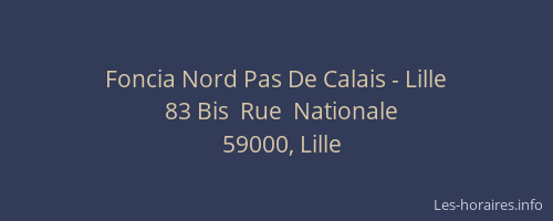 Foncia Nord Pas De Calais - Lille