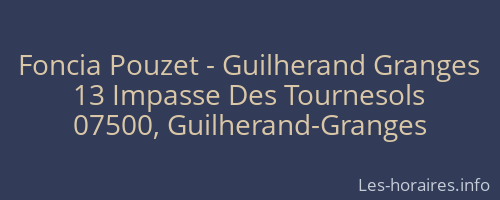 Foncia Pouzet - Guilherand Granges