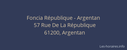 Foncia République - Argentan