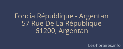 Foncia République - Argentan