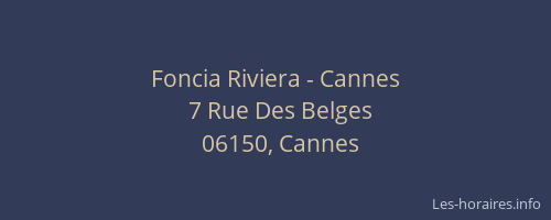 Foncia Riviera - Cannes