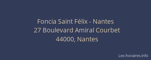 Foncia Saint Félix - Nantes
