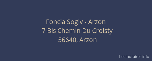 Foncia Sogiv - Arzon