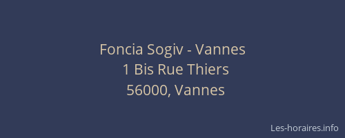 Foncia Sogiv - Vannes