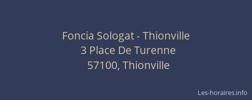 Foncia Sologat - Thionville
