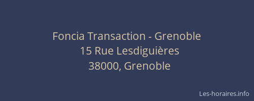 Foncia Transaction - Grenoble