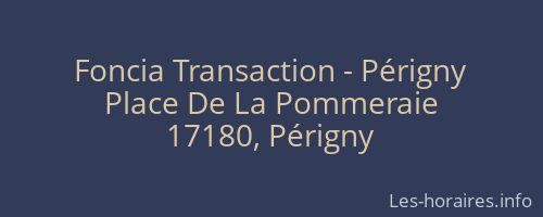 Foncia Transaction - Périgny