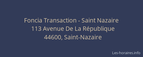 Foncia Transaction - Saint Nazaire
