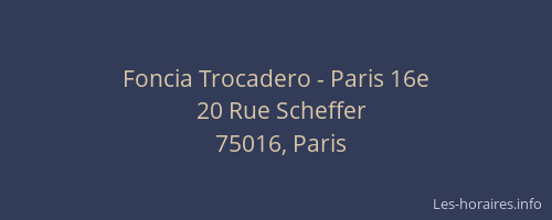 Foncia Trocadero - Paris 16e
