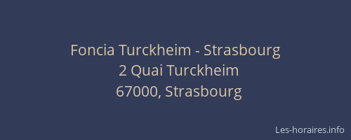 Foncia Turckheim - Strasbourg