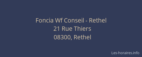 Foncia Wf Conseil - Rethel
