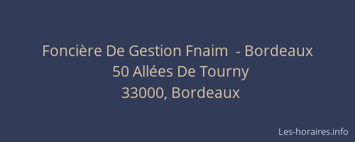 Foncière De Gestion Fnaim  - Bordeaux