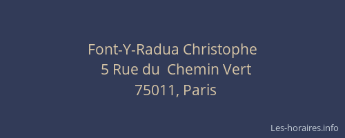 Font-Y-Radua Christophe