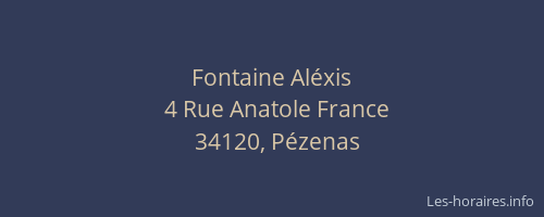 Fontaine Aléxis