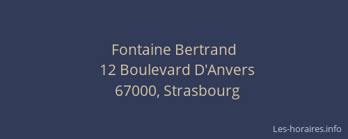 Fontaine Bertrand