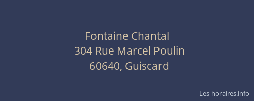 Fontaine Chantal